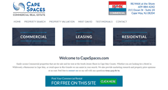 Desktop Screenshot of capespaces.com