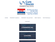 Tablet Screenshot of capespaces.com